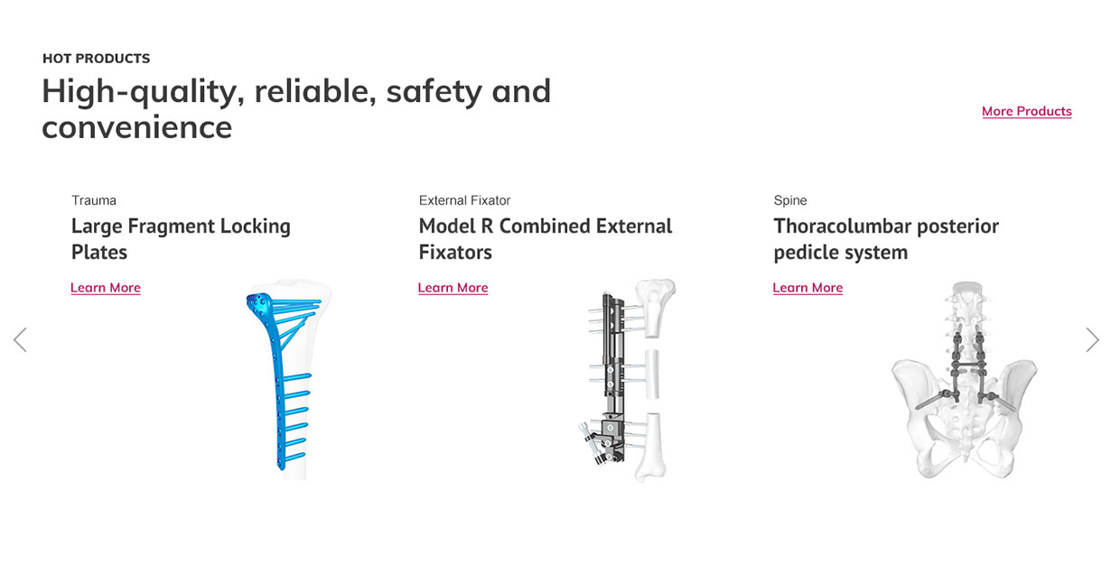 無錫倍達醫(yī)療科技有限公司網(wǎng)站案例