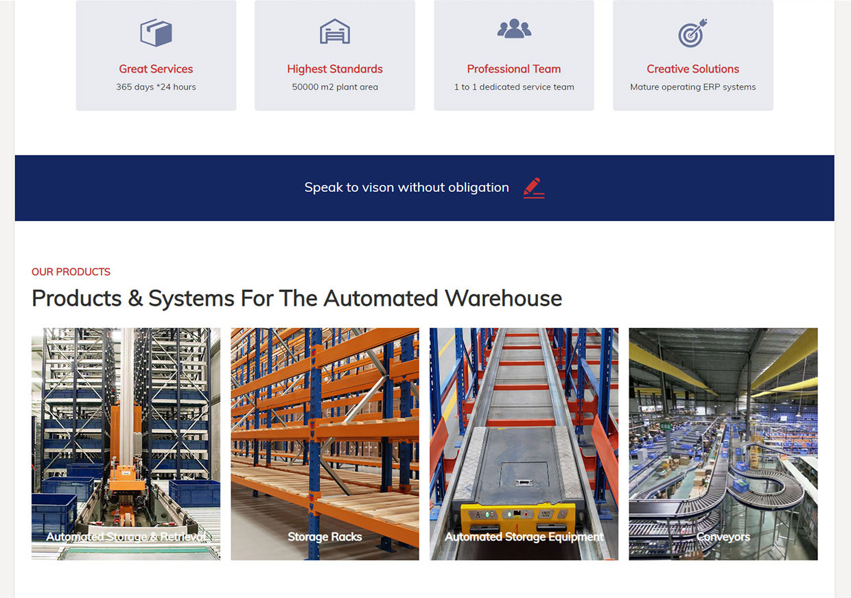VISON外貿(mào)網(wǎng)站案例